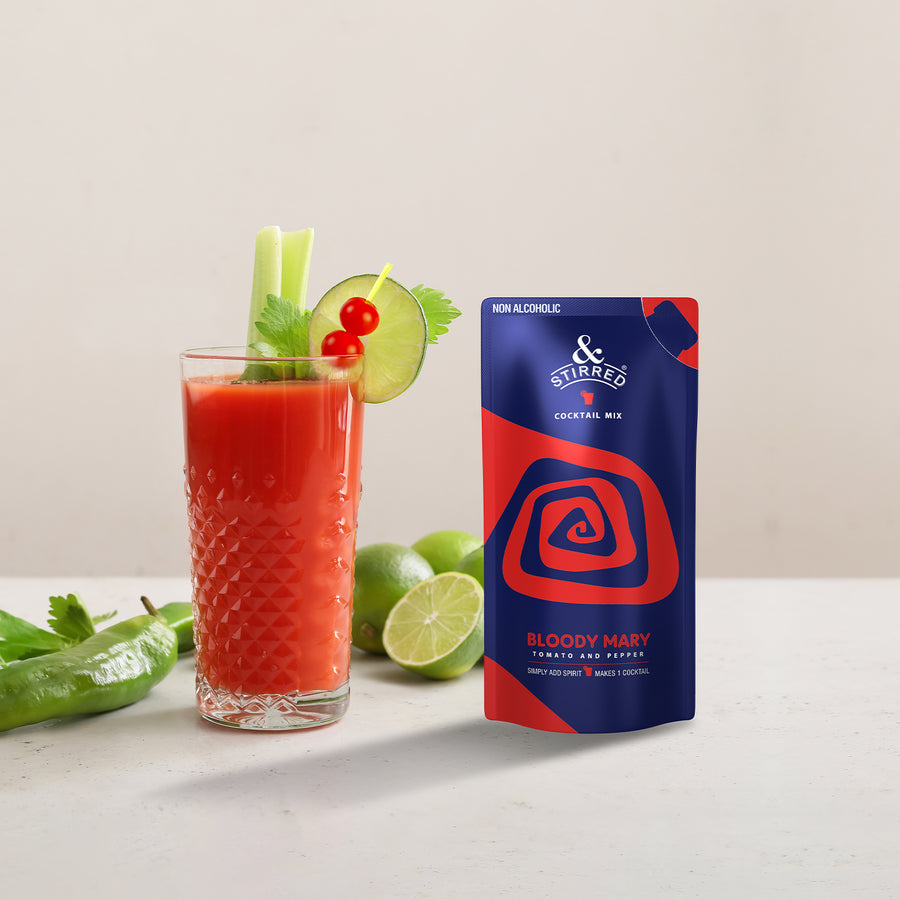&Stirred Bloody Mary Cocktail Mix NonAlcoholic & 100 Vegetarian